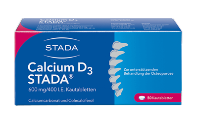 Calcium D3 STADA® 600 mg/400 I.E. Kautabletten