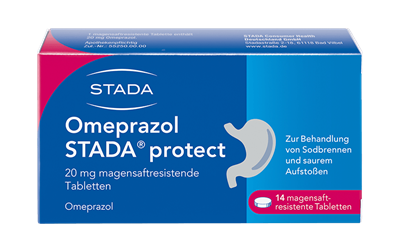 Omeprazol STADA protect 20 mg magensaftres. Tabletten