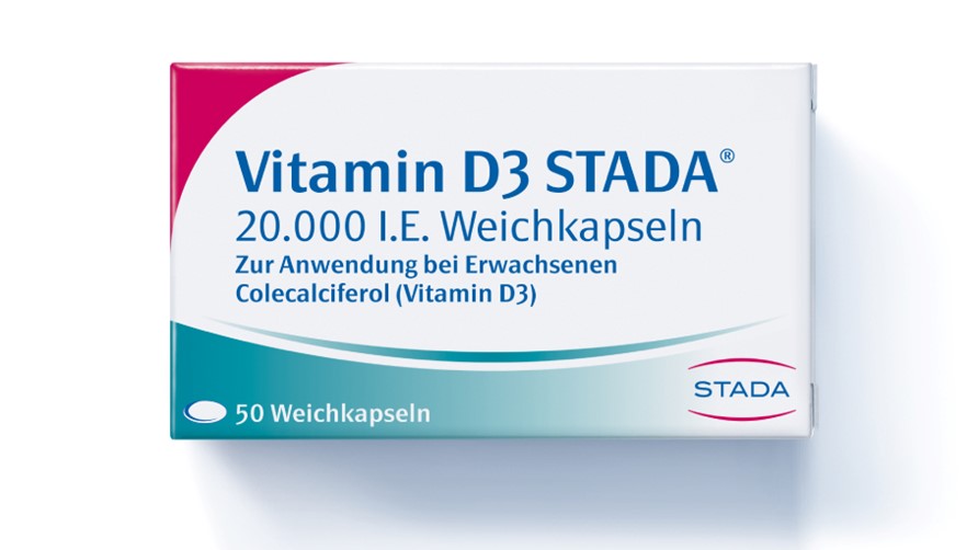 Vitamin D3 STADA (rezeptpflichtig) 20.000 I.E. Weichkapseln